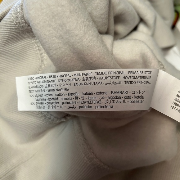 ZARA Turtleneck Sweater Top Classic Fleece Beige Ecologically Grown Oversized - Picture 11 of 15